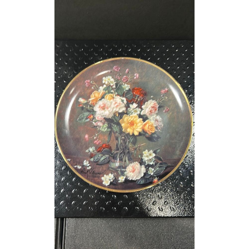 1016. Floral Plate - Limited Edition